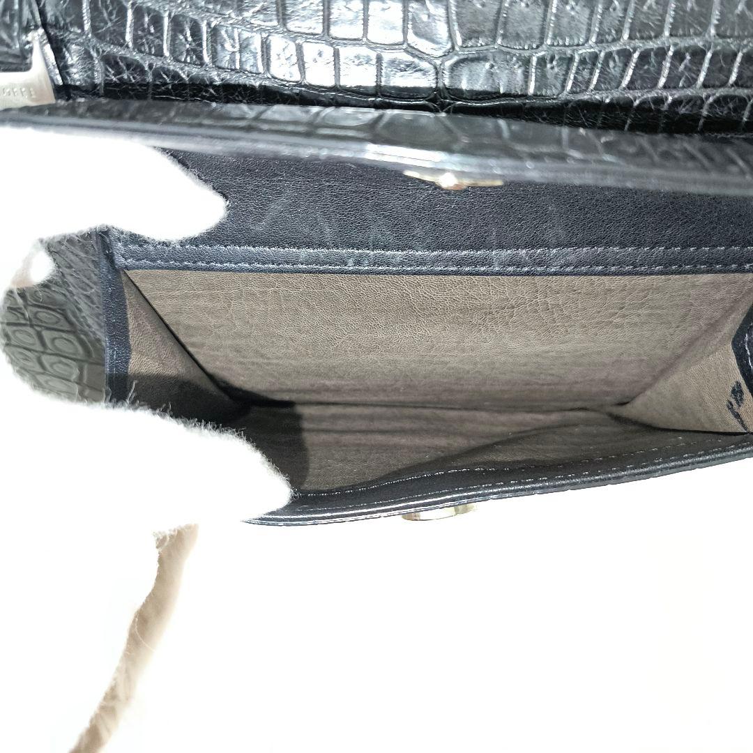 【美品】JRA・クロコダイル・ボストンバッグ・肩掛け・金具