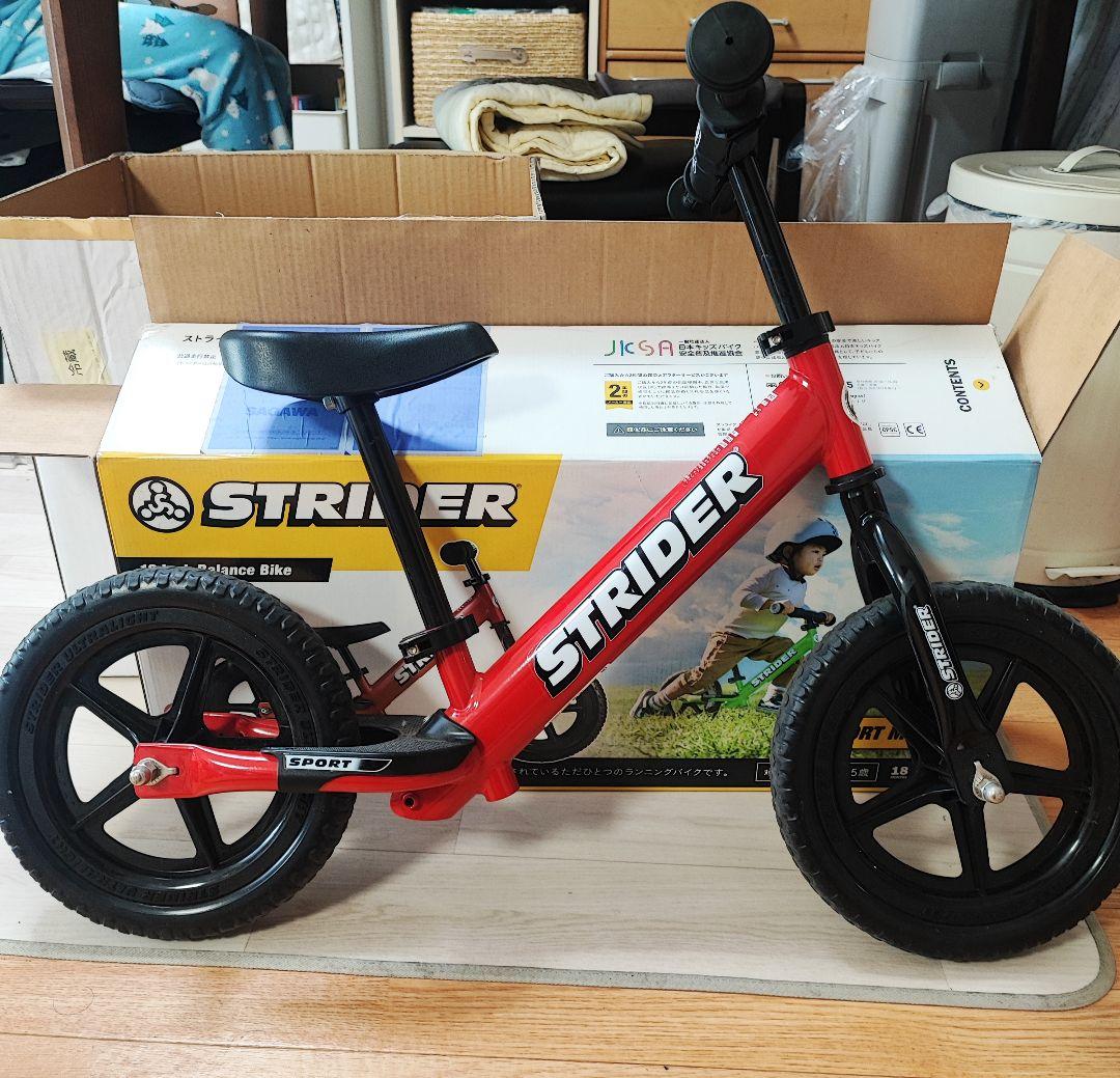 STRIDER バランスバイク 赤 12インチ スポーツモデル