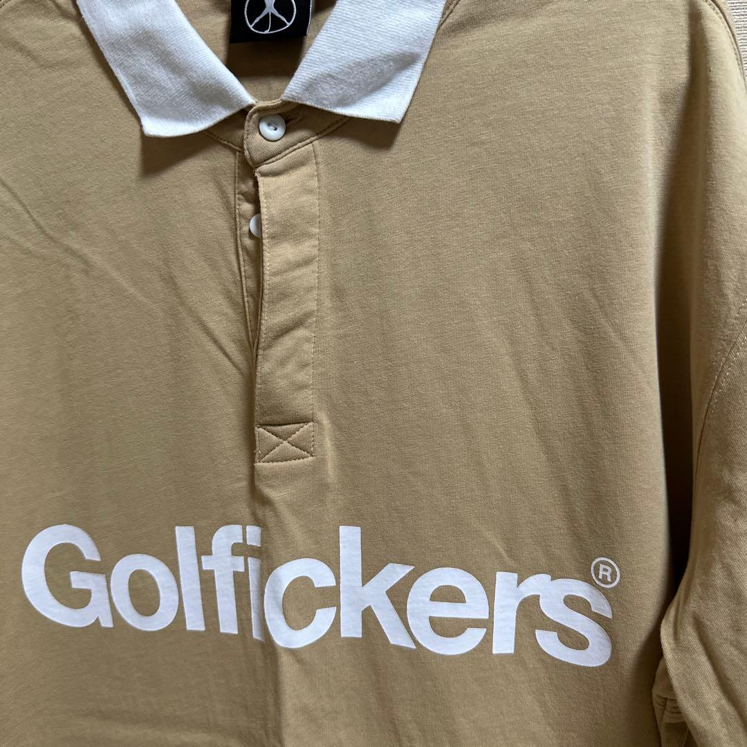 Golfickers ポロシャツ Lサイズ ベージュ