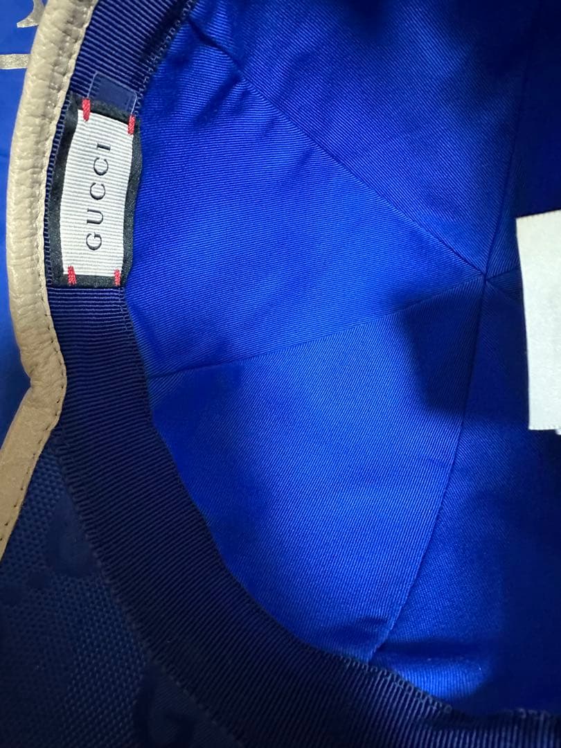 極美品　GUCCI キャップ 青
