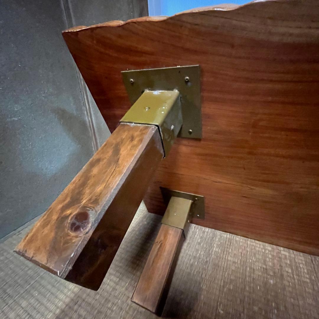 一枚板 無垢 天然木 耳付き 座卓 ローテーブル