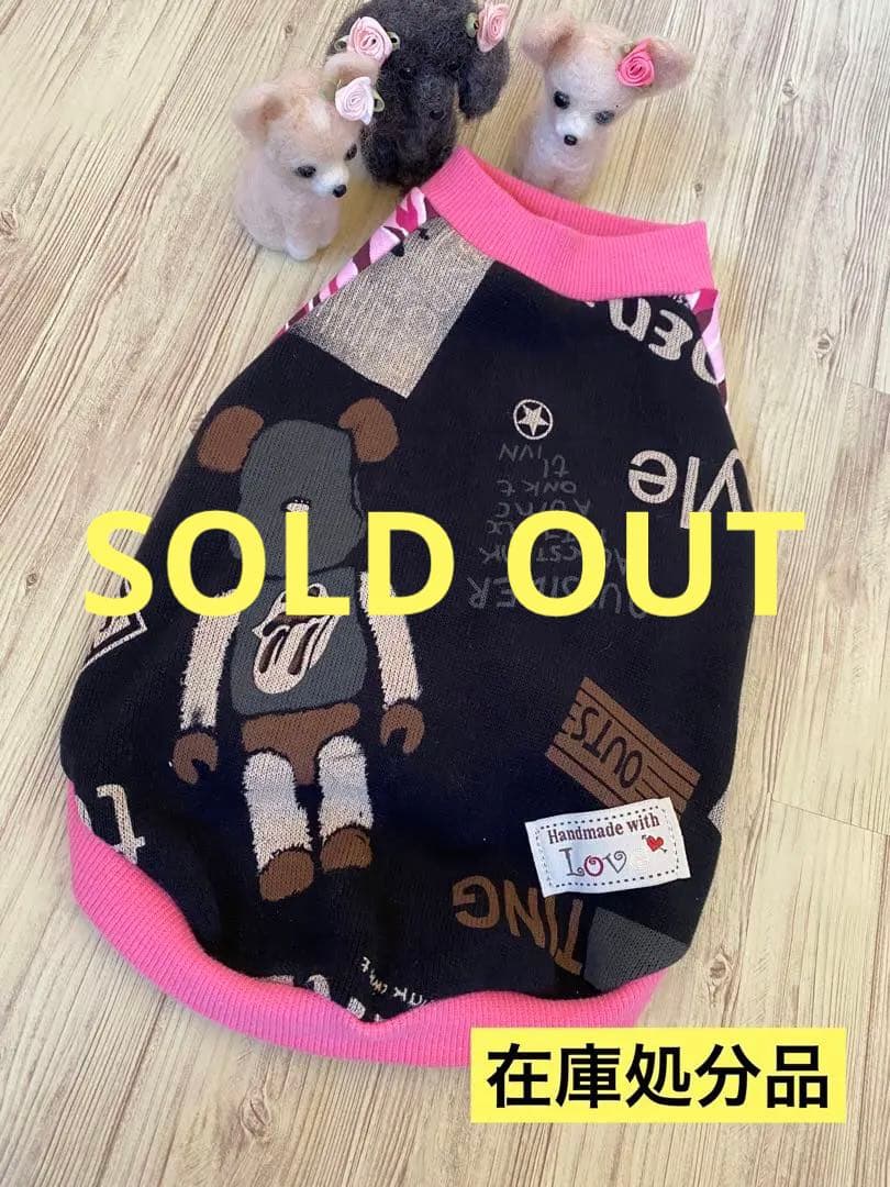 犬服  ラグラン(M)   ꒡̈⃝Lily꒡̈⃝ハンドメイド    在庫処分品