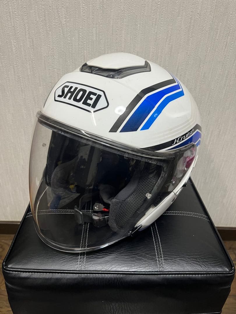 K*a様 SHOEI J-Cruise ジェットヘルメット ホワイト/ブルー
