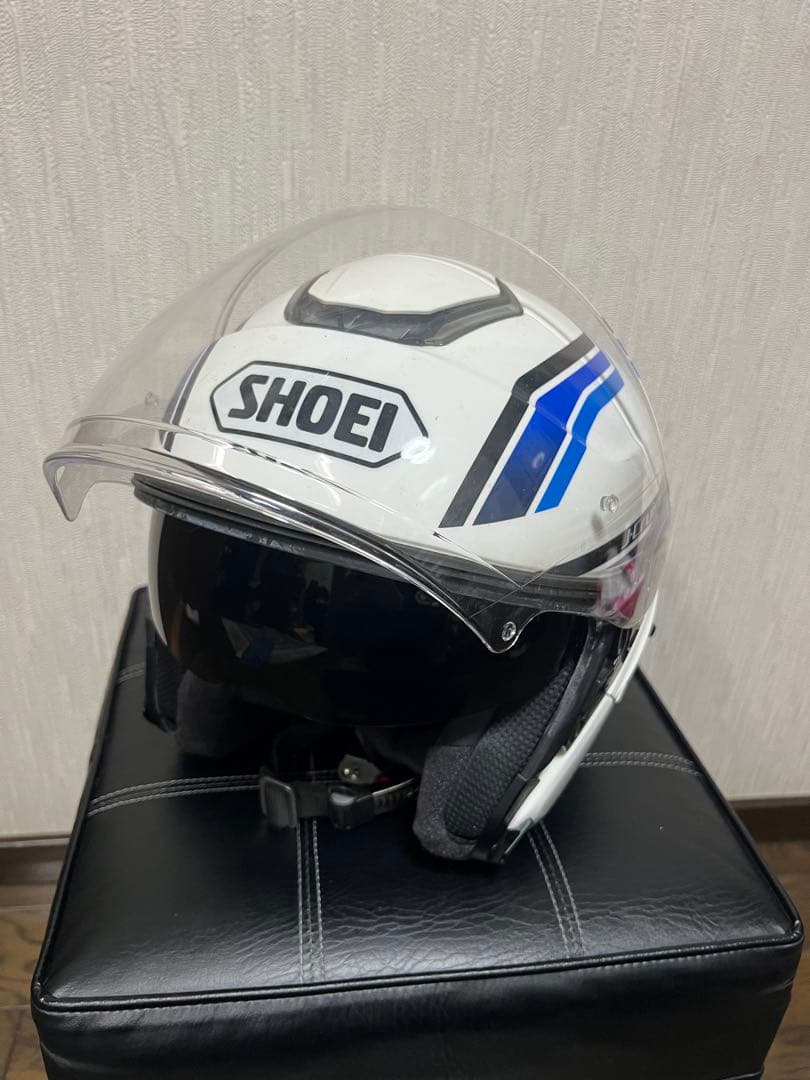 K*a様 SHOEI J-Cruise ジェットヘルメット ホワイト/ブルー