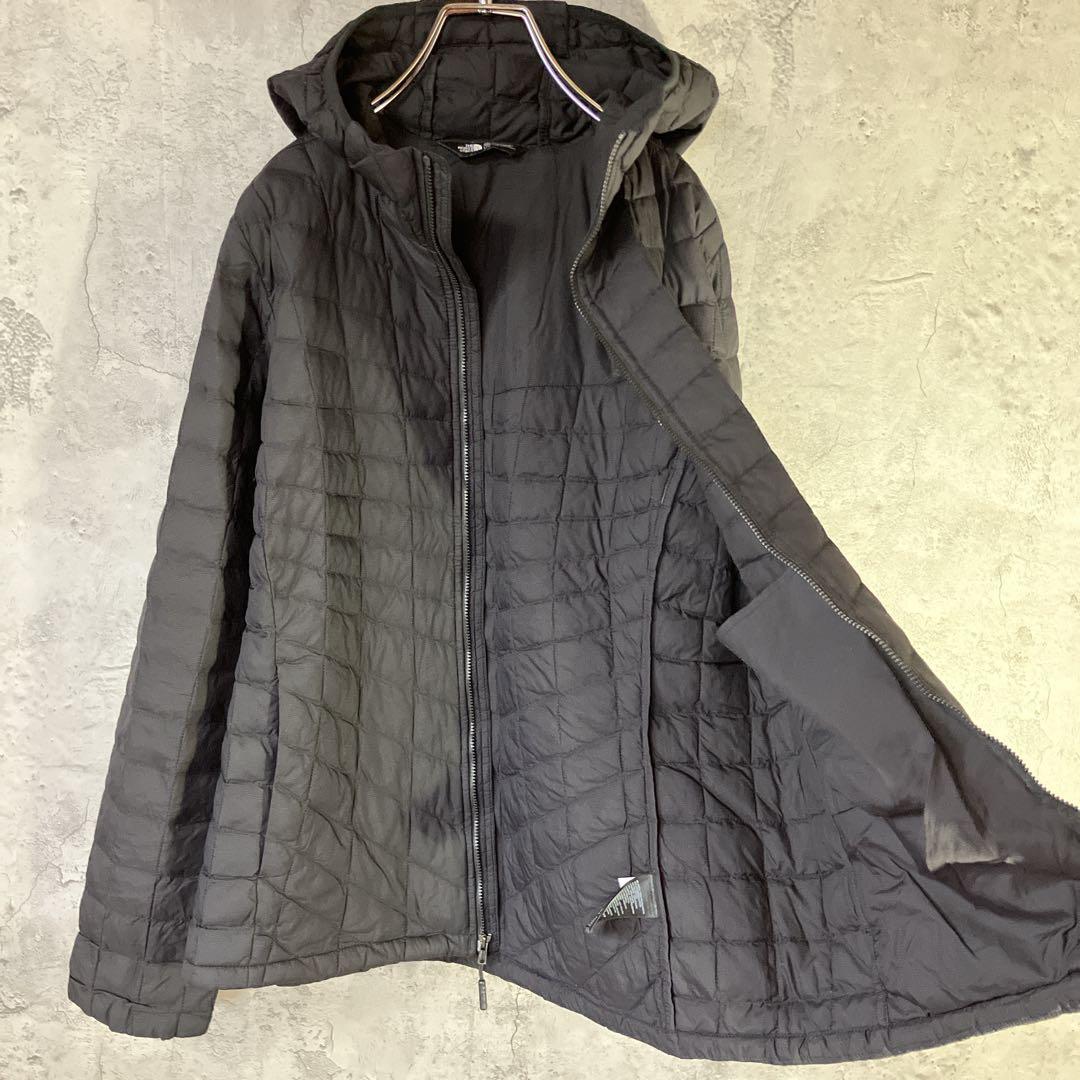 ザノースフェイス　ダウンジャケット　THERMOBALL 黒　レディースL