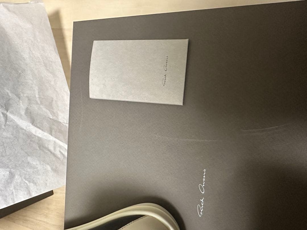 靴 rickowens leather geobasket sneakers