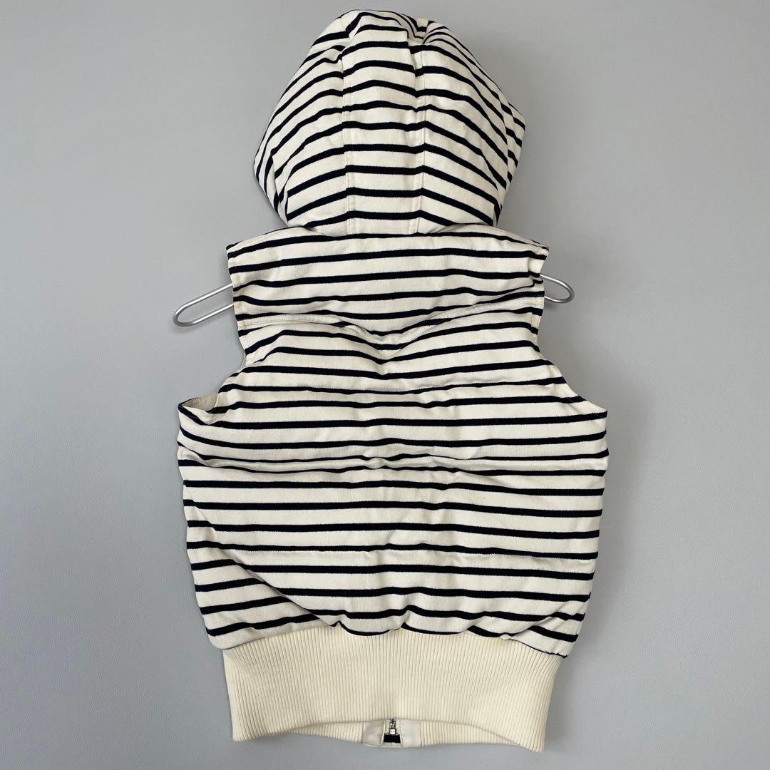 美品✨バーバリーブルーレーベル リバーシブル ダウンベスト 水鳥天然羽毛 M