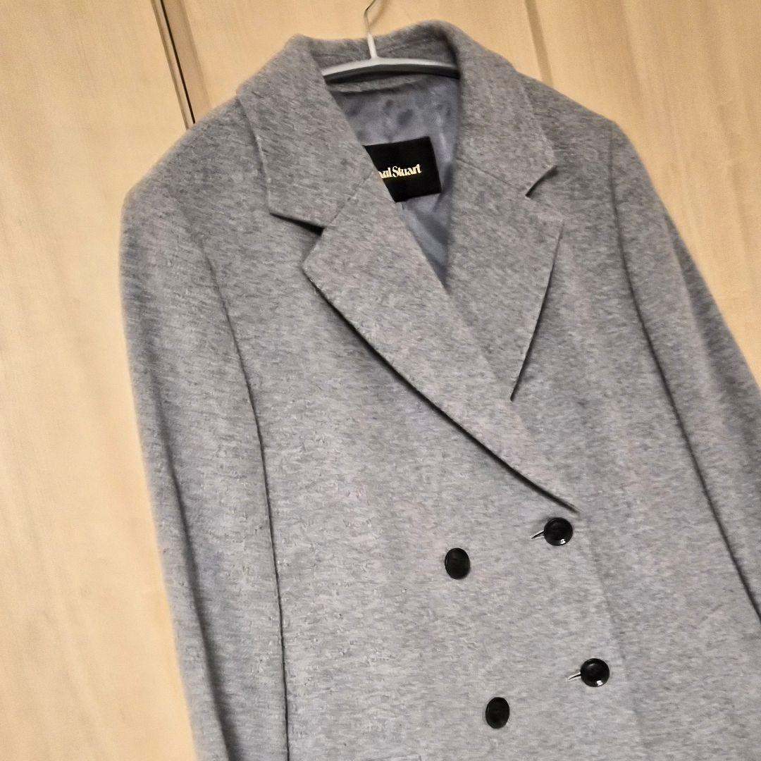 Paul Stuart　ウール カシミア ロングコート グレー