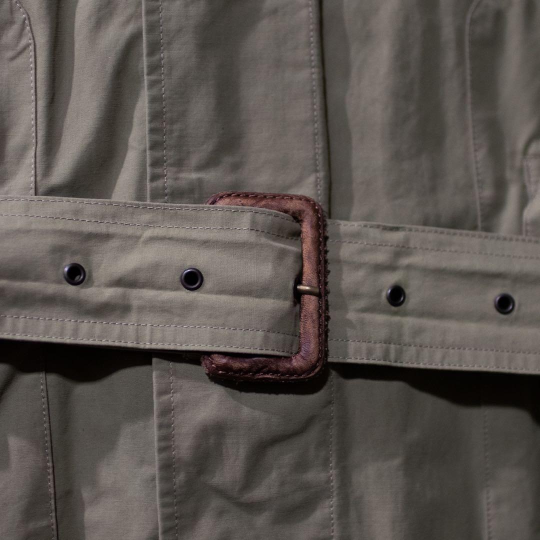 90s ポロ　ラルフローレン　トレンチコート　オリーブ