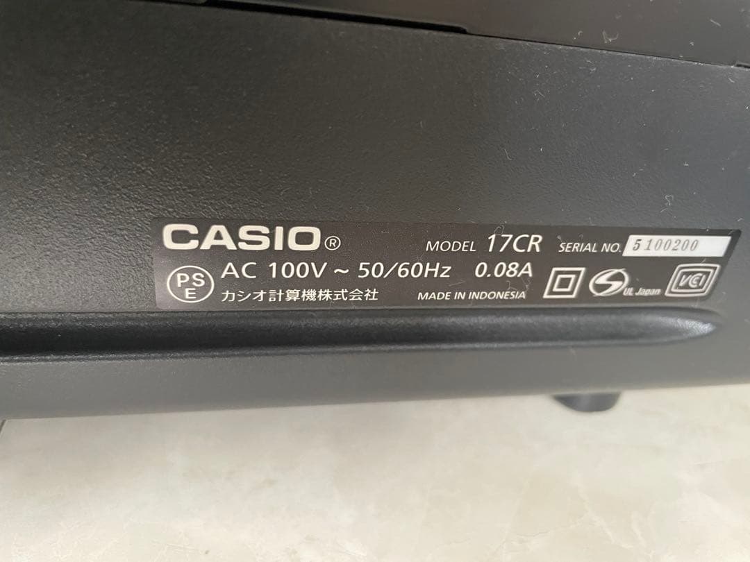 CASIO コンパクトレジスター 17CR