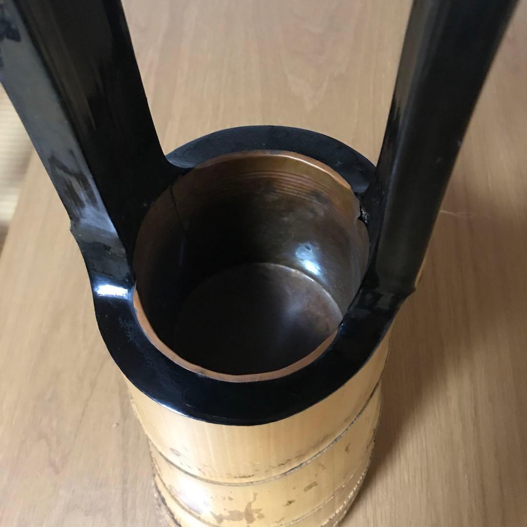 竹　二重切　花入れ　④