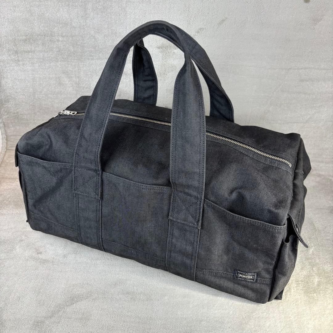 ★美品★ PORTER キャンバス ボストンバッグ スモーキー Lサイズ 大容量