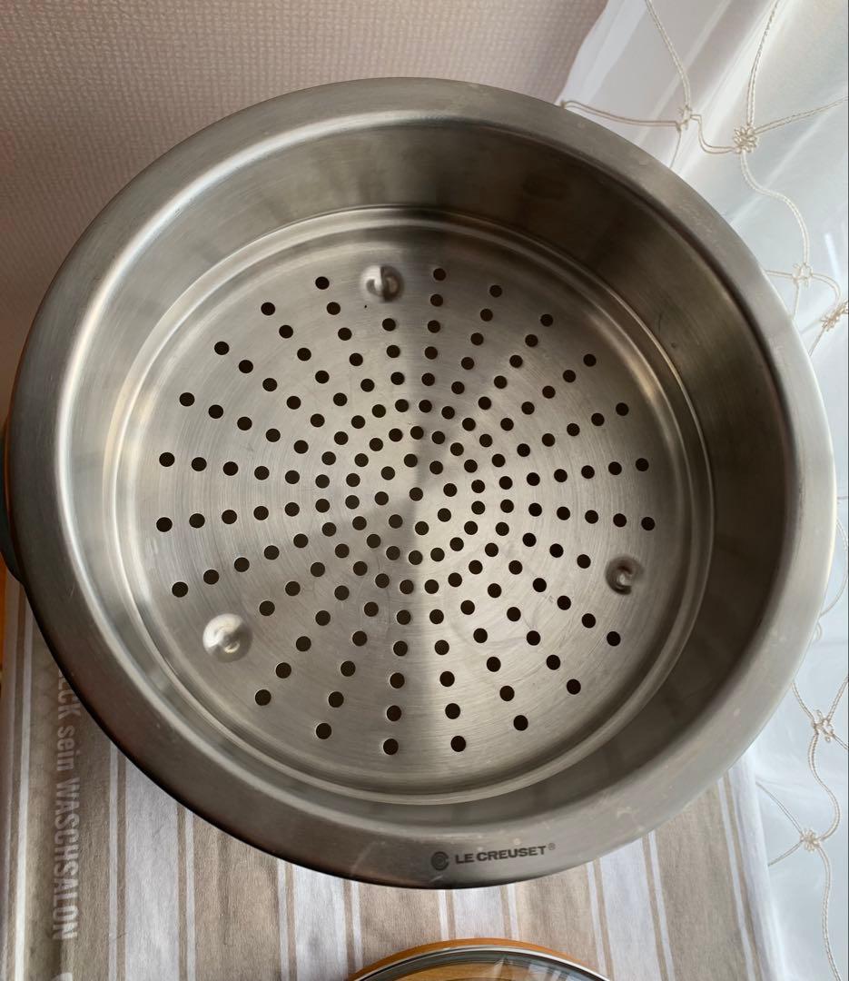 LE CREUSET 蒸し器 24cm ステンレス