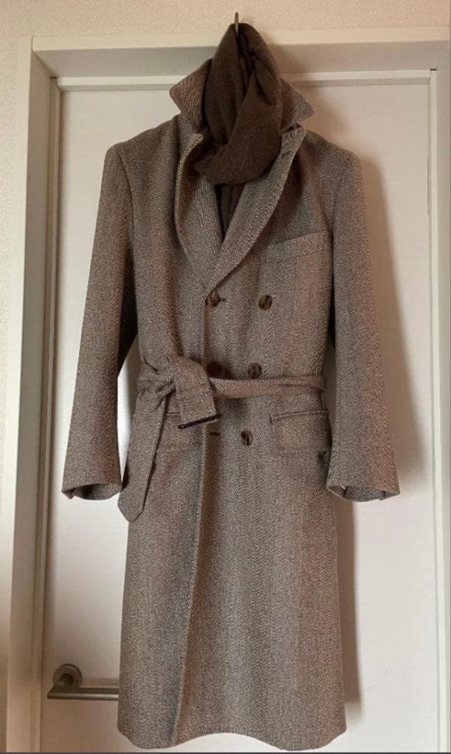 【美品】ロロピアーナ　ペコラネラ　オーバーコート　オーダー品