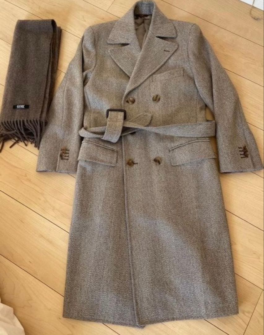 【美品】ロロピアーナ　ペコラネラ　オーバーコート　オーダー品