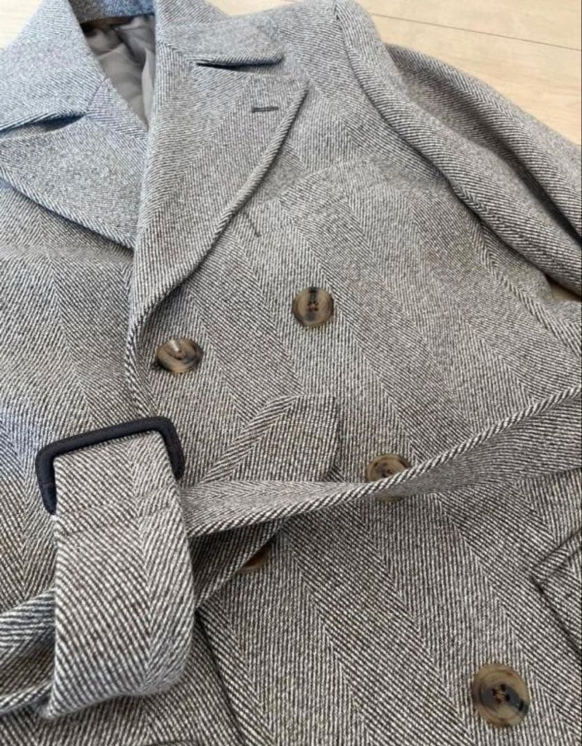 【美品】ロロピアーナ　ペコラネラ　オーバーコート　オーダー品