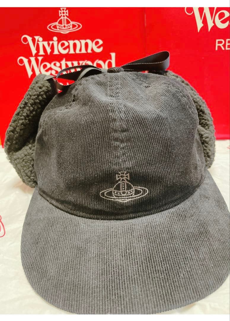 【ren9812】Vivienne Westwood ボアフラップキャップ