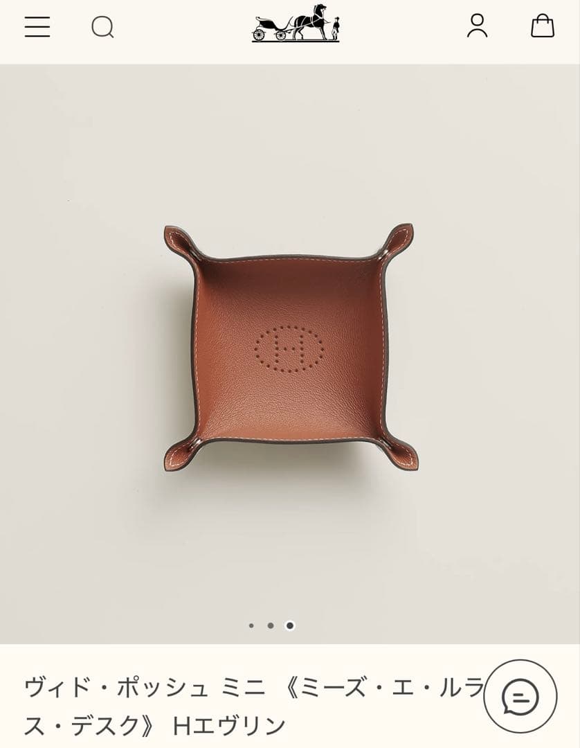 【新品未使用】エルメス　ヴィド・ポッシュ ミニ Hエヴリン