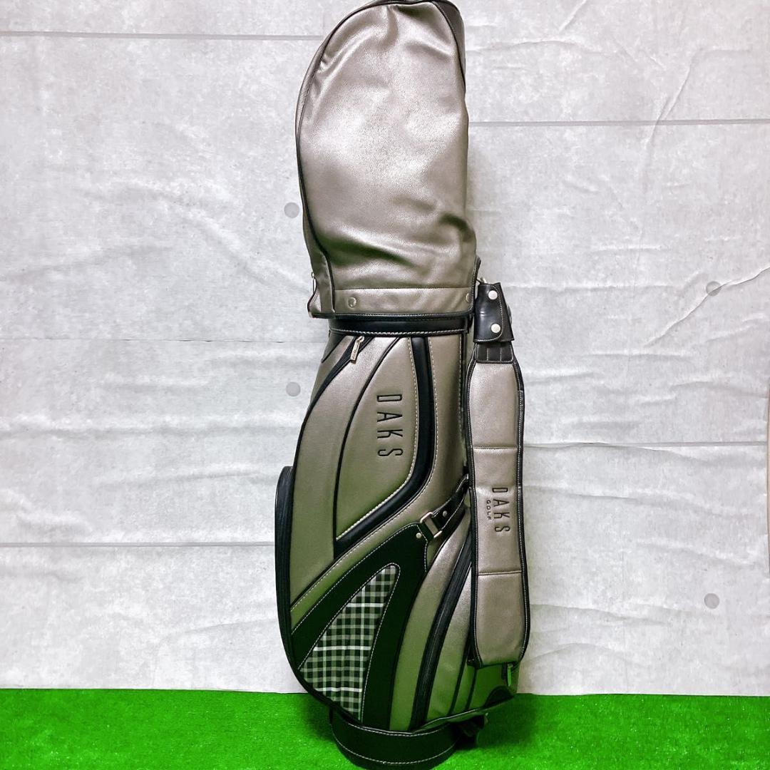 DAKS ゴルフ キャディバッグ チェック柄 9型 46インチ対応 美品