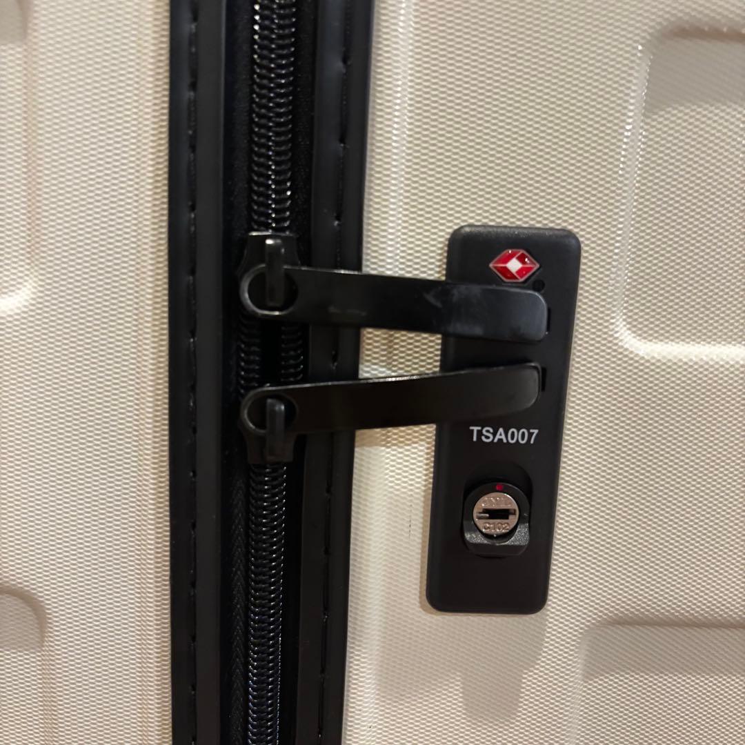 無印良品　ハードキャリー　大型(85L) 白　仕切り付き　取扱説明書付き