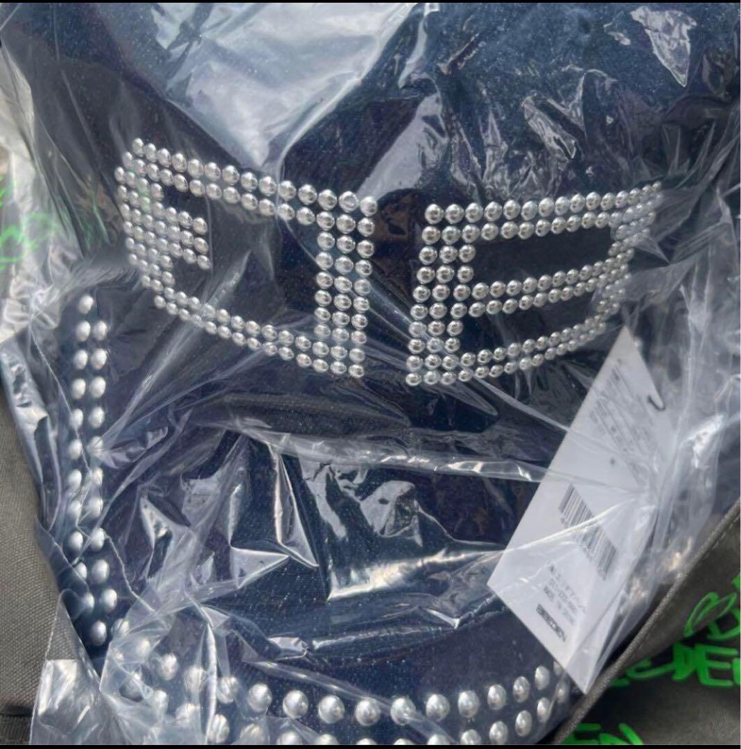 BEEDEN BD STUDS DAMAGE CAP ダークブルー デニム