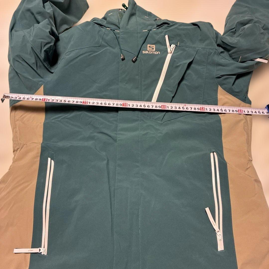 スキースノーボード　サロモンウェア ダークグリーン/オレンジパンツ