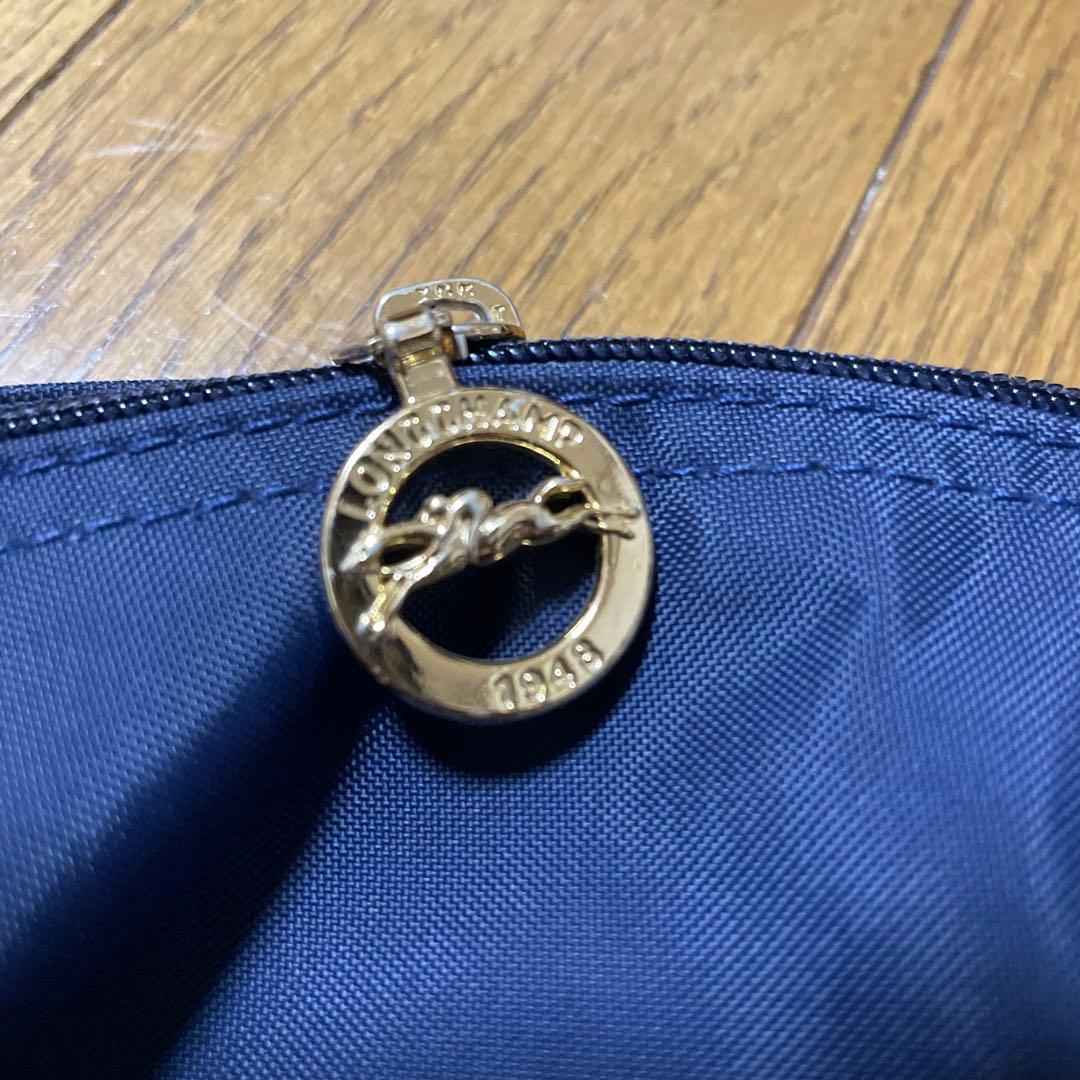 ロンシャン　ネイビー ボストンバッグ　美品