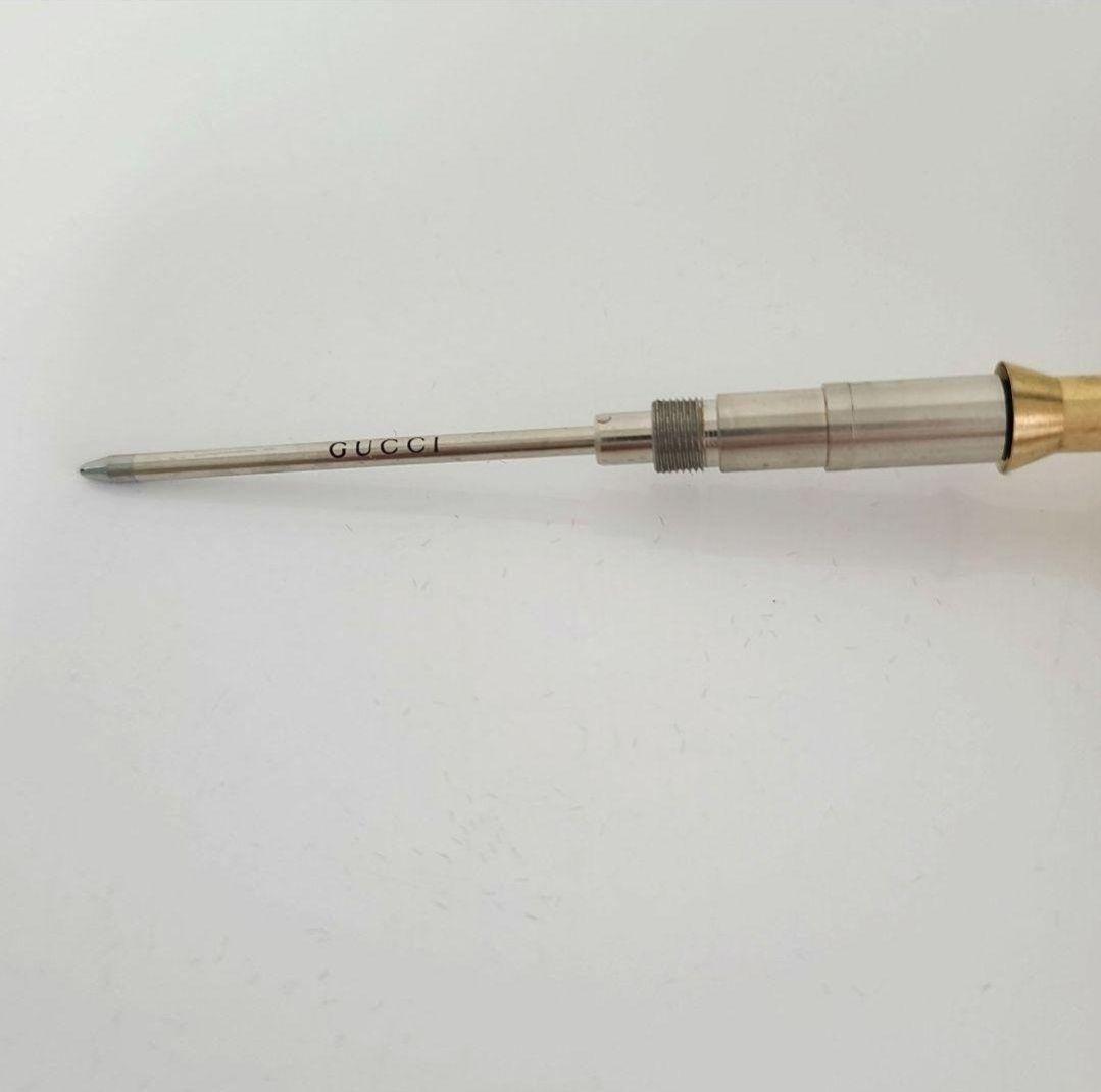 専用ケース 説明書付き GUCCI ボールペン ホワイト ゴールド