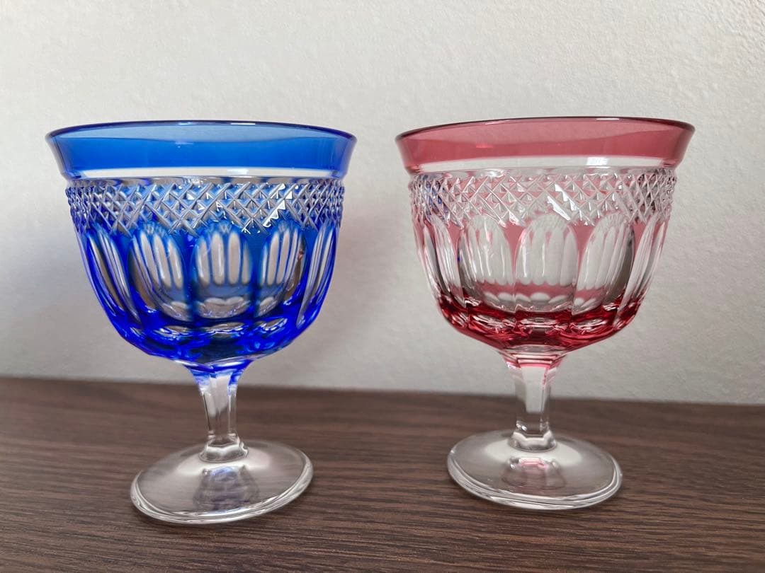 江戸切子　ぐい呑　酒器　グラス　HOYAクリスタル