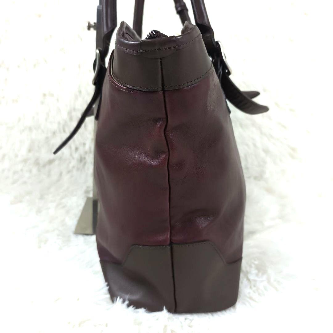 ✨美品✨ レクサスコレクション トートバッグ レザー 肩掛け B4可 赤茶
