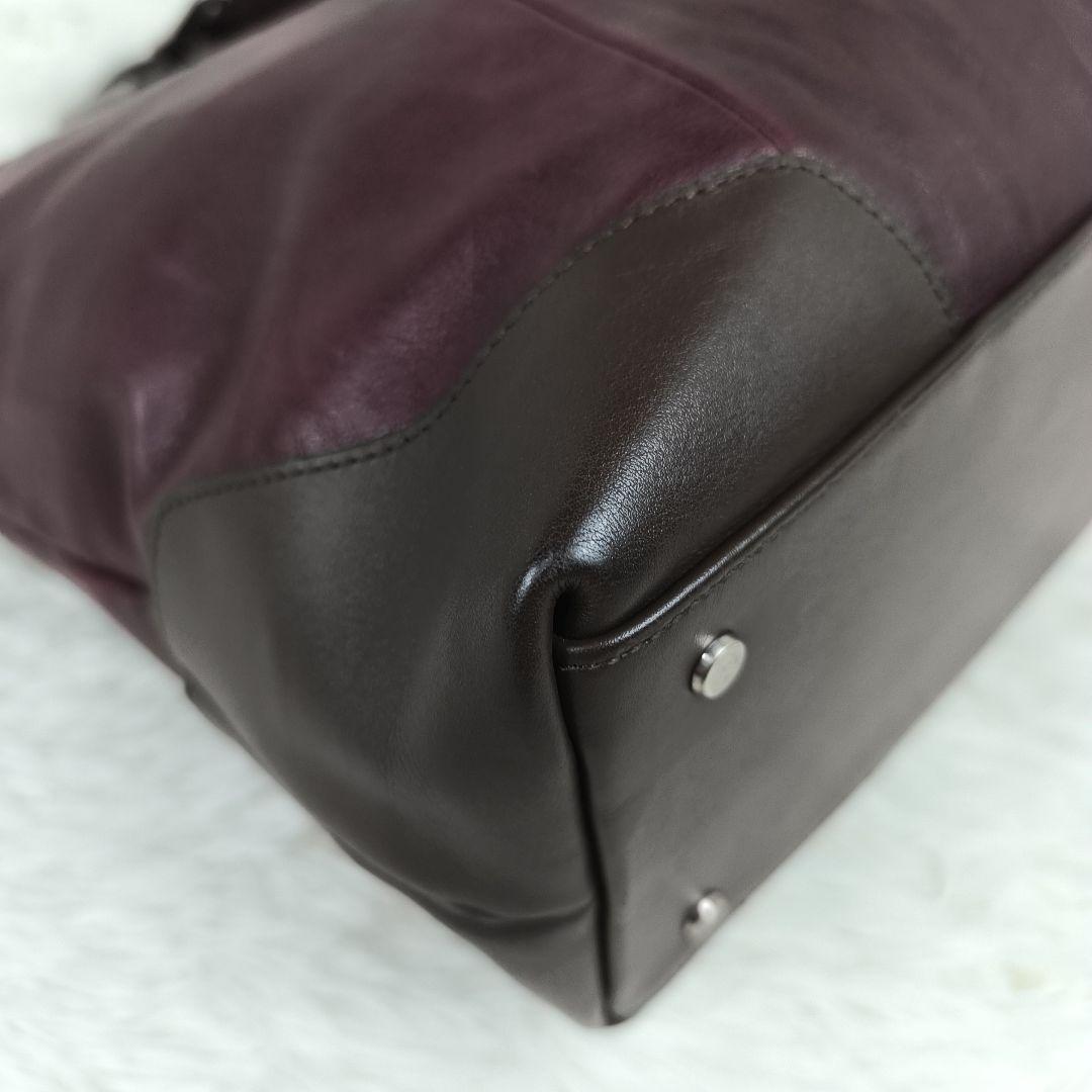 ✨美品✨ レクサスコレクション トートバッグ レザー 肩掛け B4可 赤茶