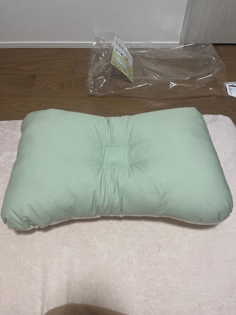 ミントグリーン 横長型枕