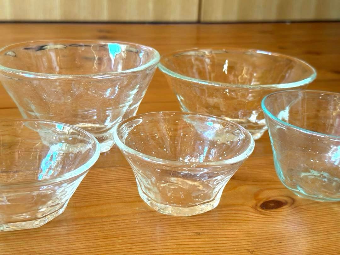 【期間限定値下げ】安土草多　人気　八角ガラス鉢　ボウル　5個セット