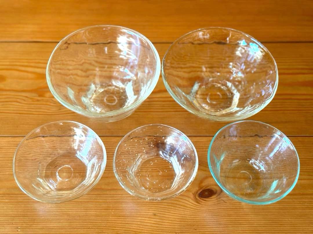 【期間限定値下げ】安土草多　人気　八角ガラス鉢　ボウル　5個セット