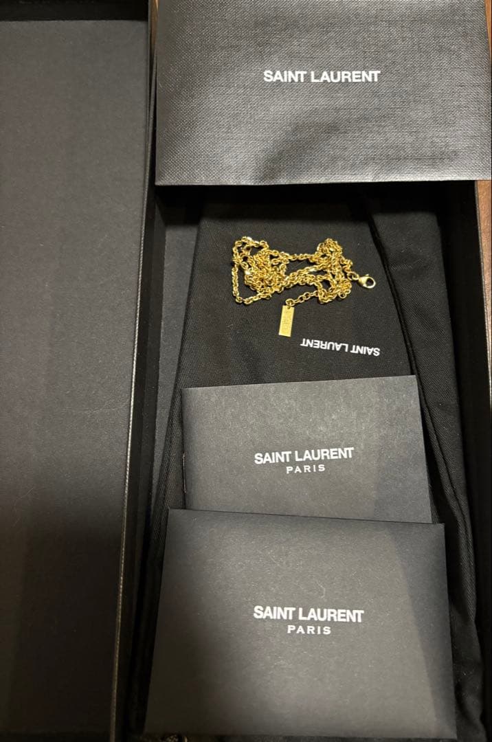 SAINT LAURENT サンローラン ネックレス 色ゴールド 付属品完備
