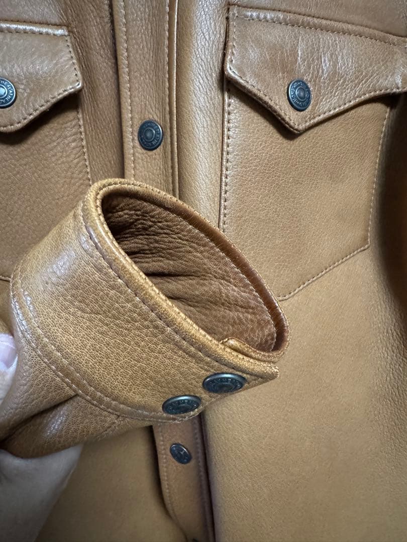 フラットヘッド FSD-32 ディアスキンシャツ THE FLAT HEAD