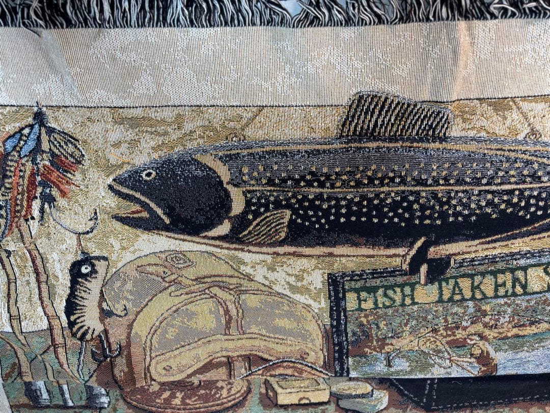 ゴブラン織　マルチカバー　ソファーカバー　ヴィンテージラグ