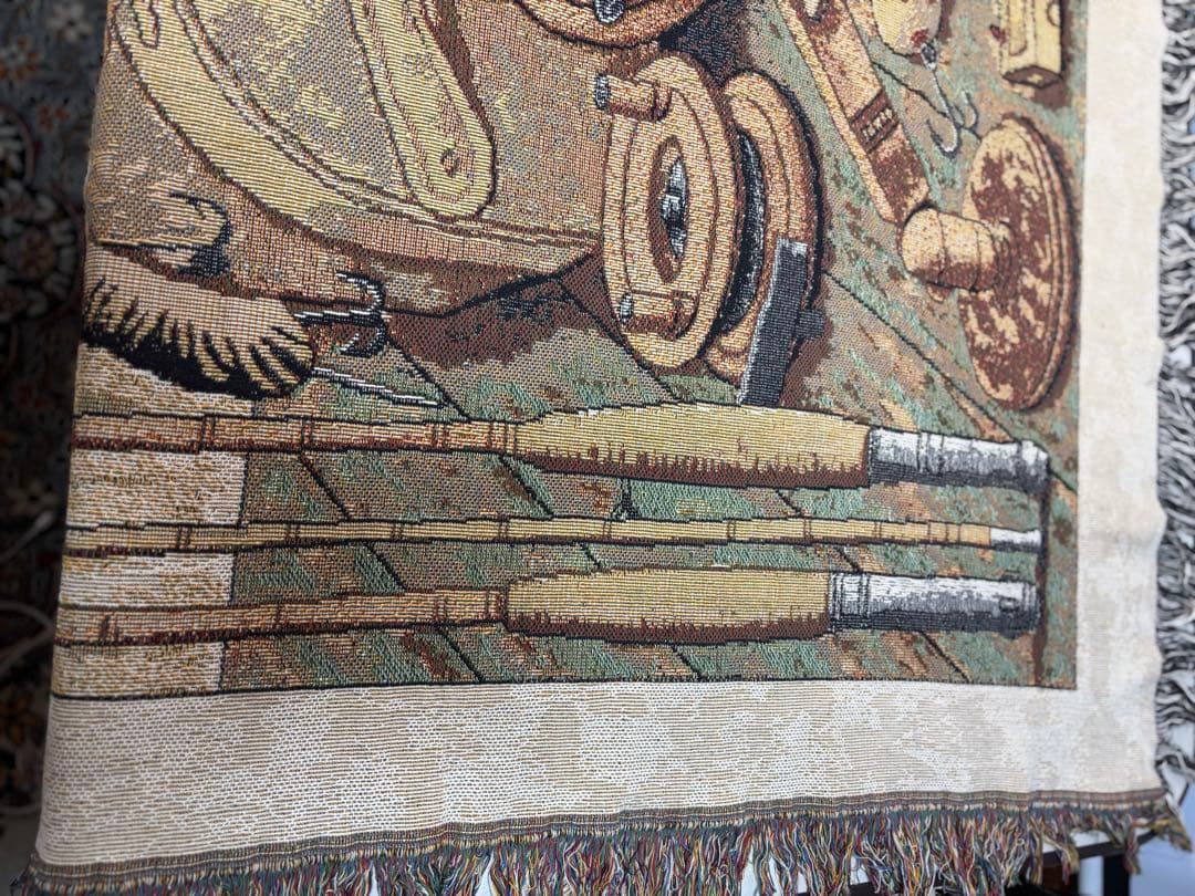 ゴブラン織　マルチカバー　ソファーカバー　ヴィンテージラグ