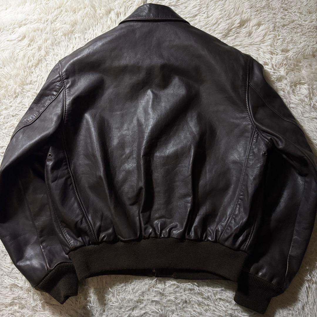 美品■schott フライトジャケット　A-2 131 ブラウン　本革　42