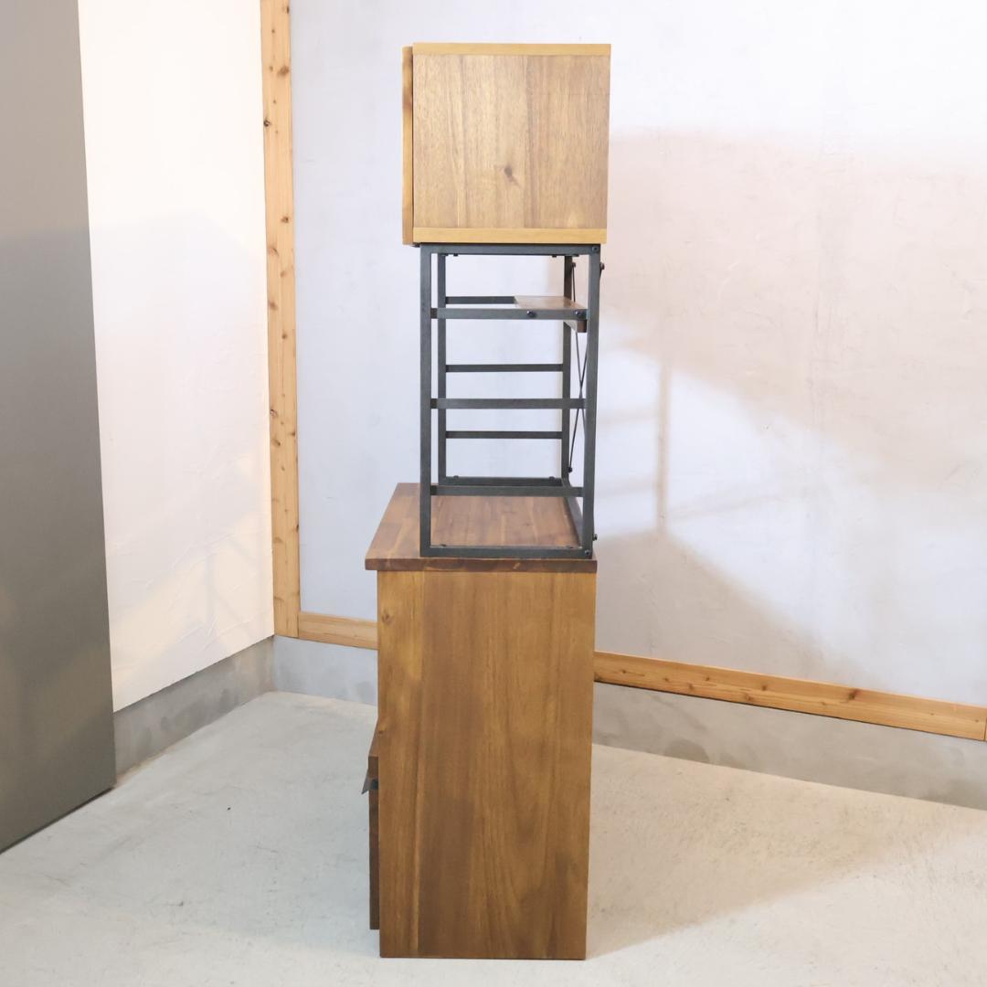 unico ウニコ スウェラ キッチンボード カップボード 食器棚 アカシア材