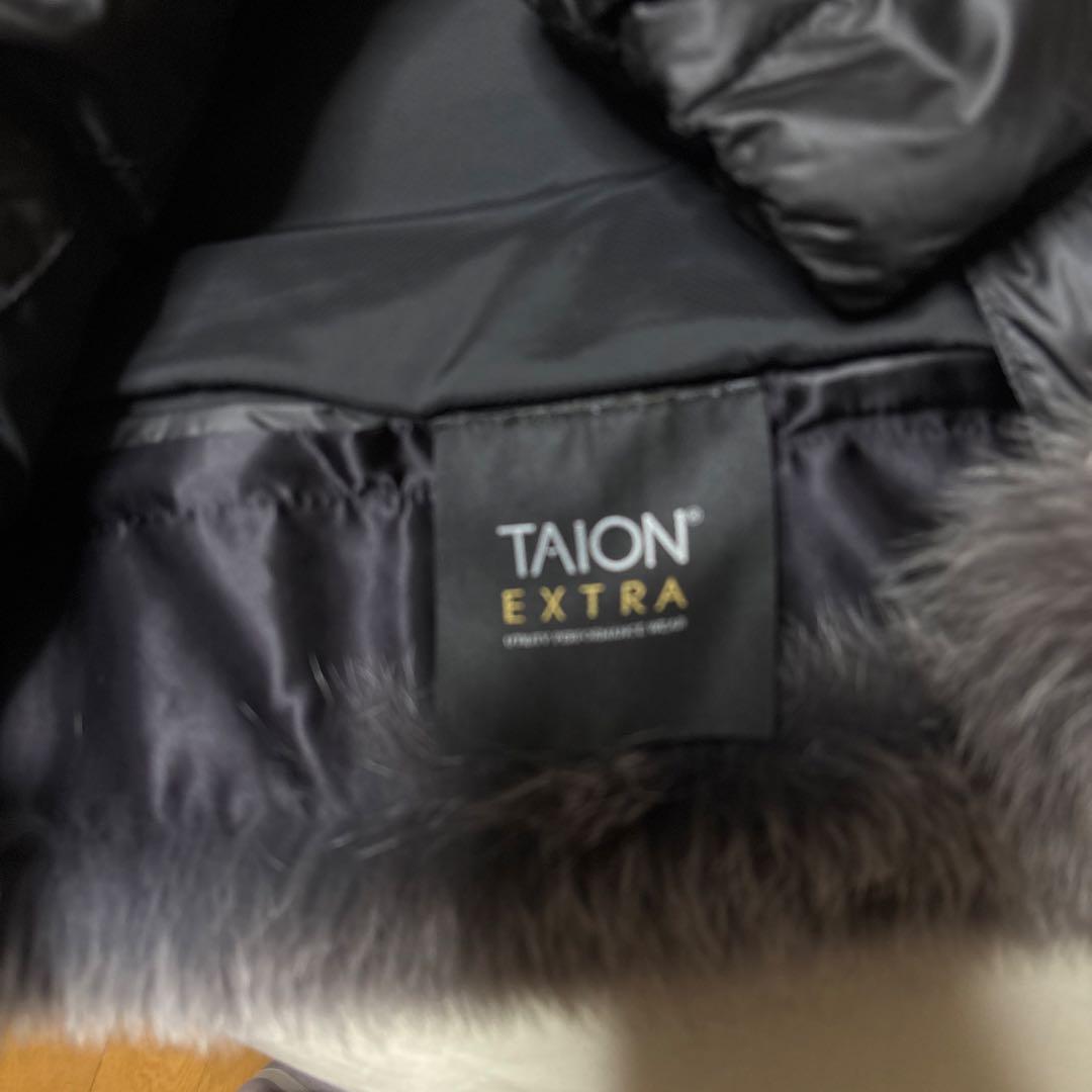 最終値下げ TAION EXTRA ファー付きダウンジャケット ブラック