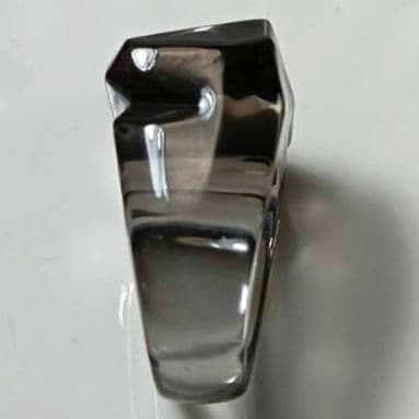 ♦2/2迄♦【美品】バカラ ルクソール リング クリスタル 指輪 グレー 10号