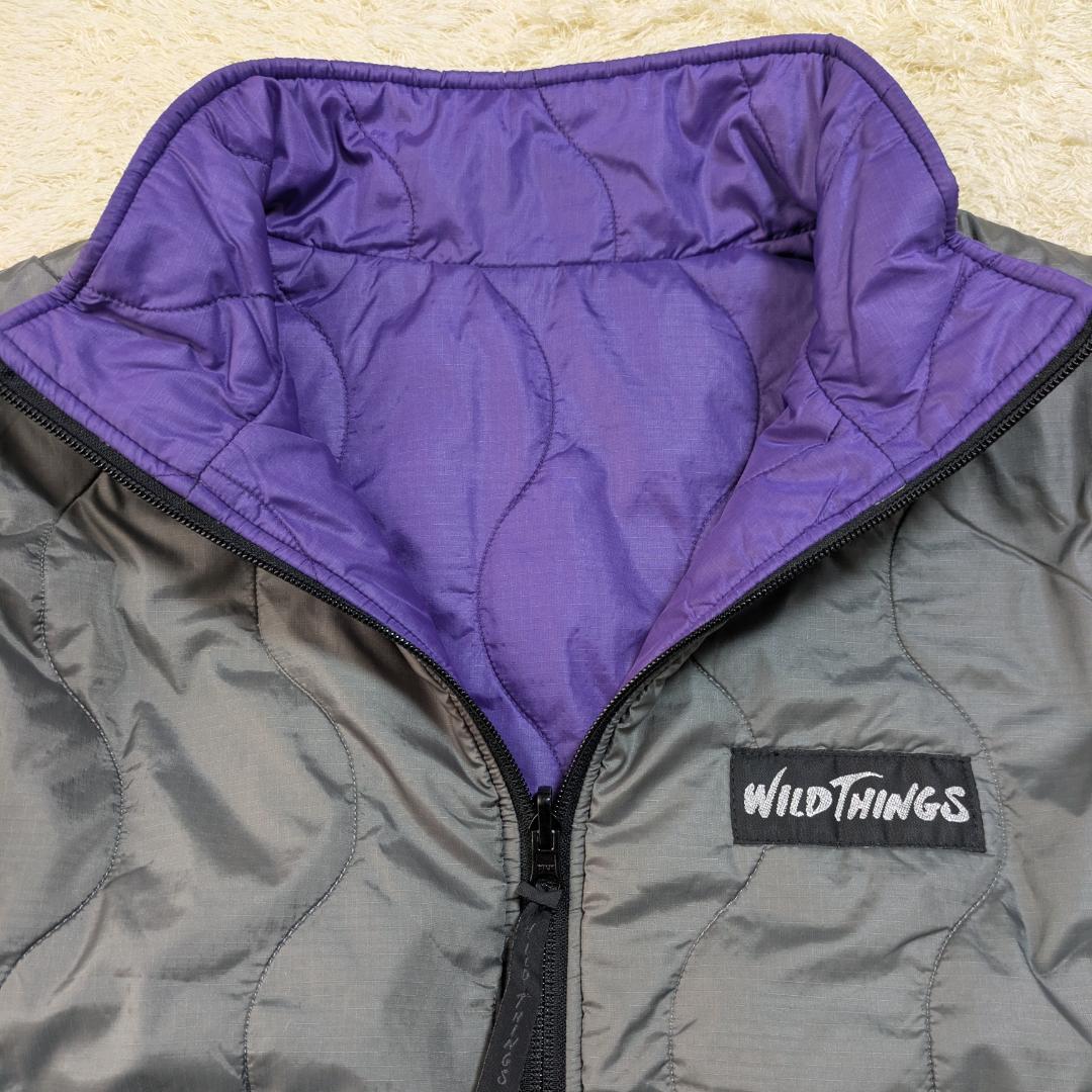 【USA】 WILD THINGS リバーシブル 紫×グレー S