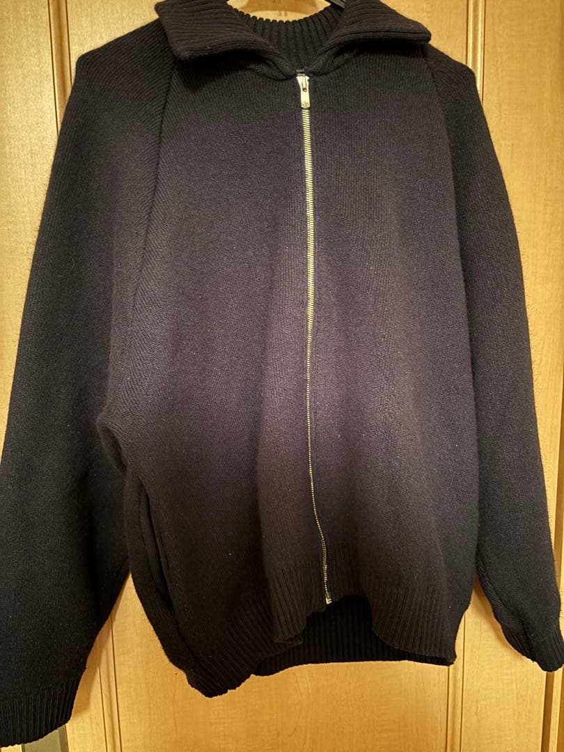 Lui's(ルイス) 接結ニットブルゾン ブラック
