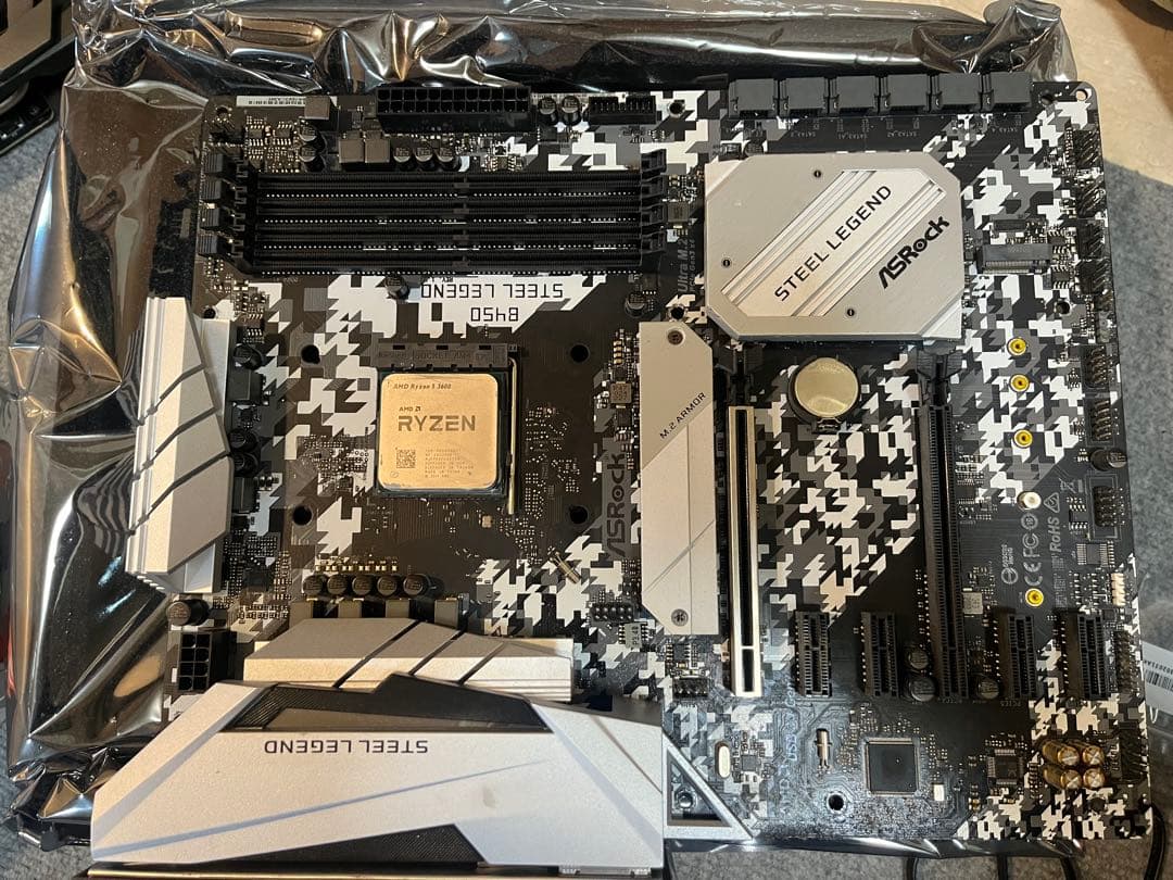 CPU B450 STEELLEGEND Ryzen 5 3600 M.2 500GB