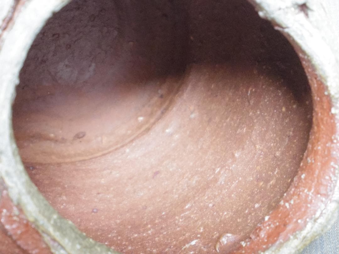 入手困難★ジェフ・シャピロ【師：伊勢崎淳】焼き締め花器★共箱★ニューヨーク