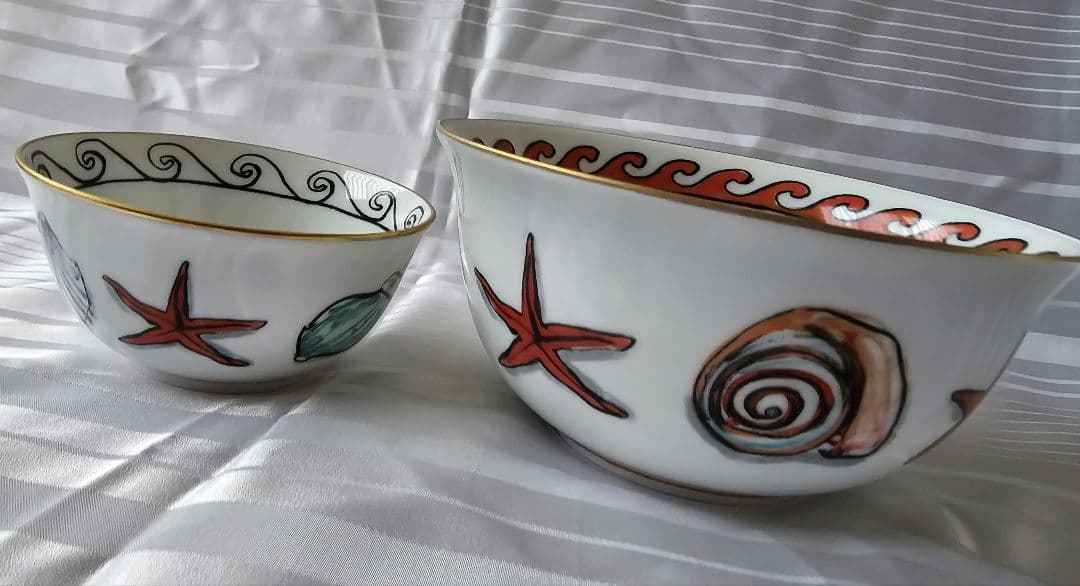 ジノリネプチューンボール２個セット