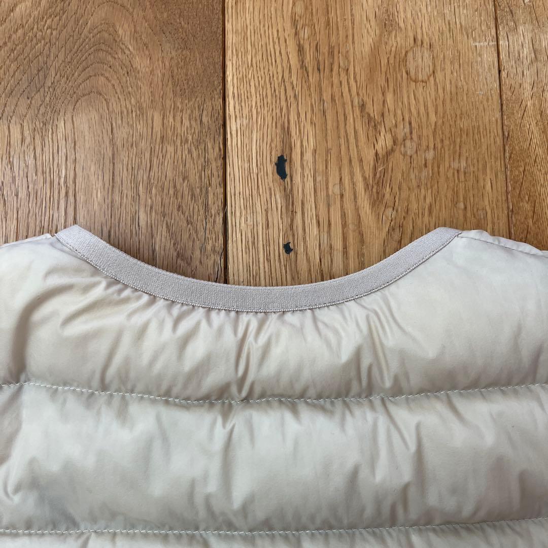 DANTON ダントン インナーダウン クルーネック オイスターホワイト 34