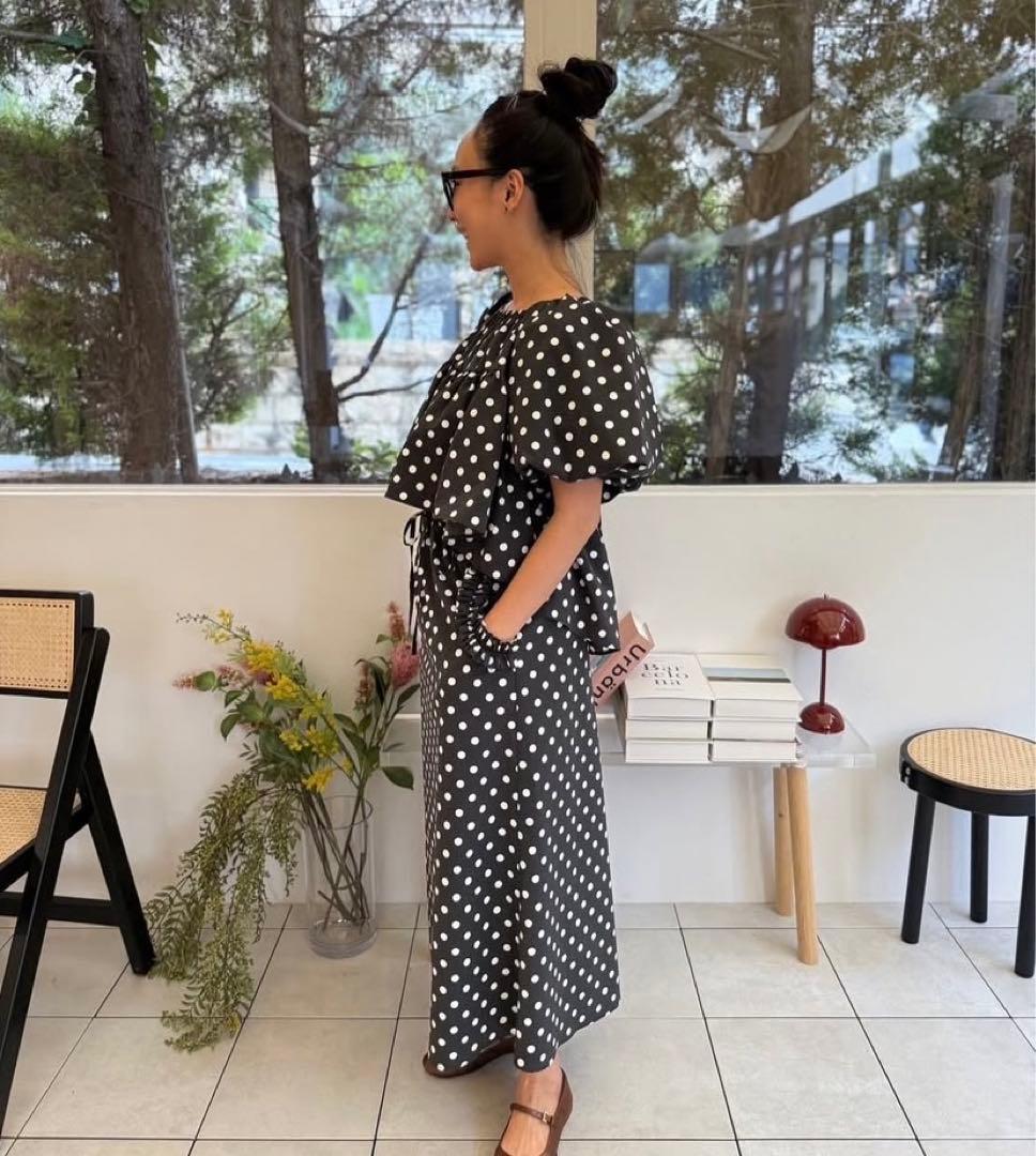 rosymonster POSY airy dot tops ブラック　美品