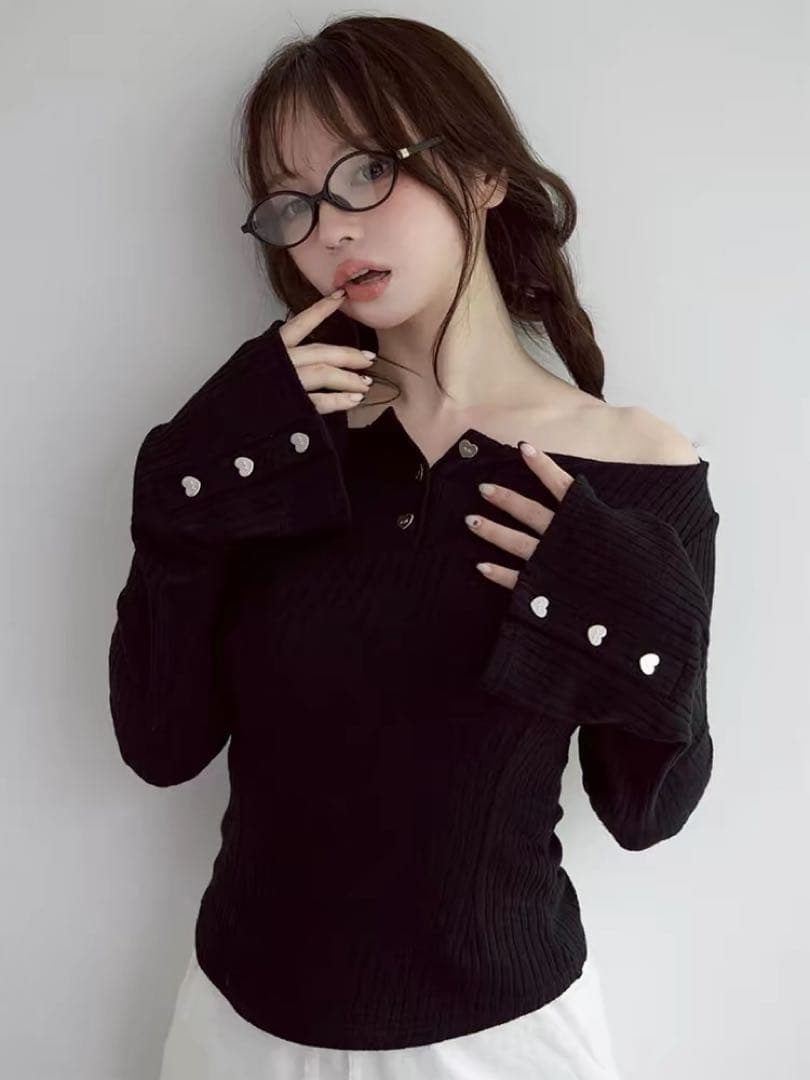 【新品未使用】andmary Dorothy heart tops アンドマリー